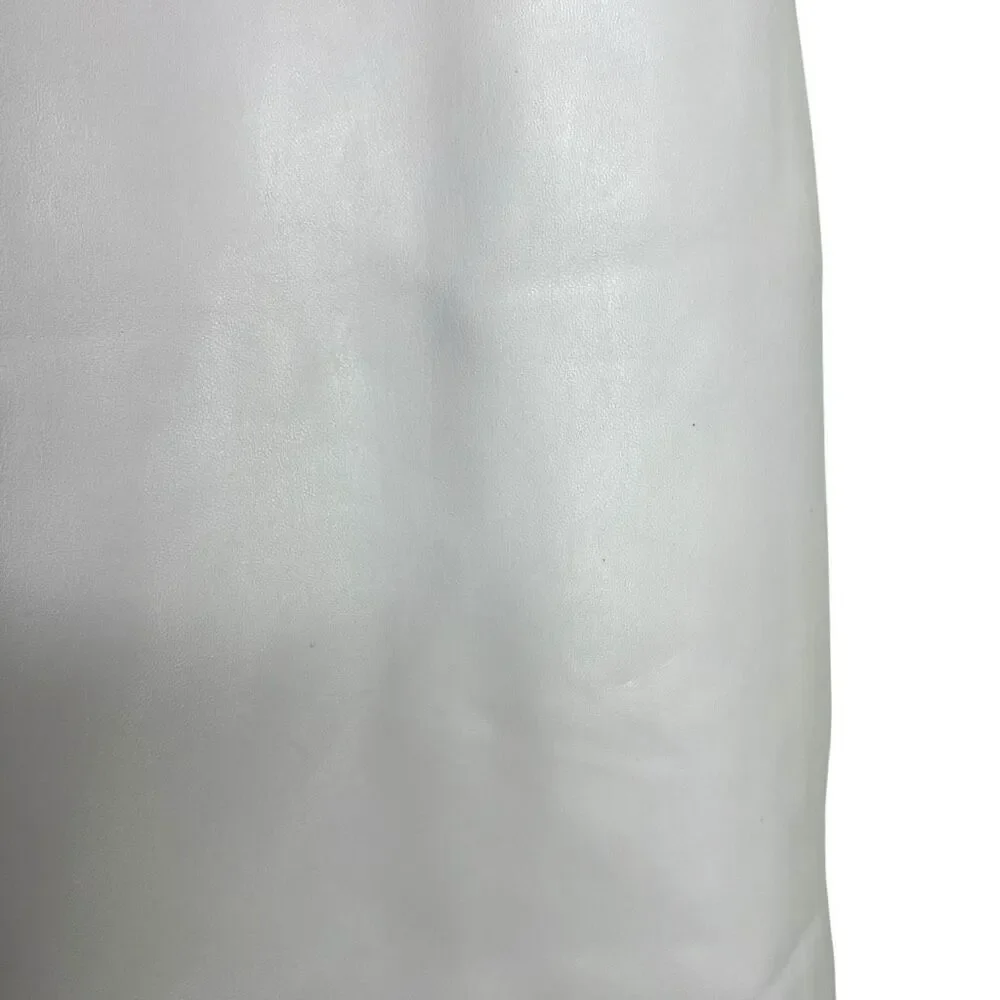 Susana Monaco Essential Faux Leather Pencil Skirt in Opal Small - Picture 7 of 16